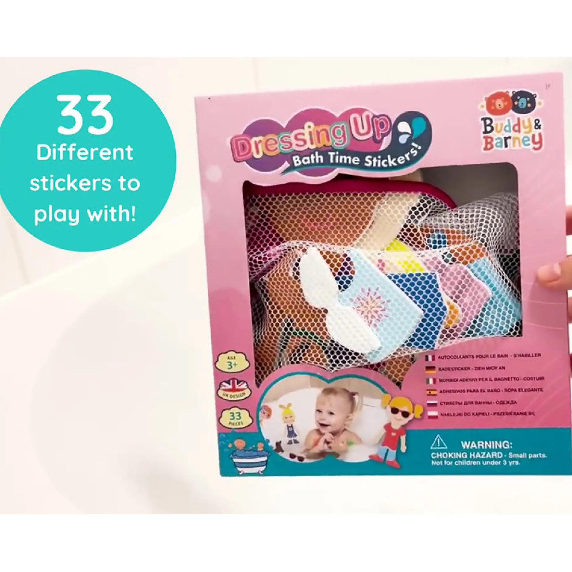 Flat River Group Buddy & Barney Dress-Up Bath Time Foam Stickers - 32 Pieces* Bath Toys