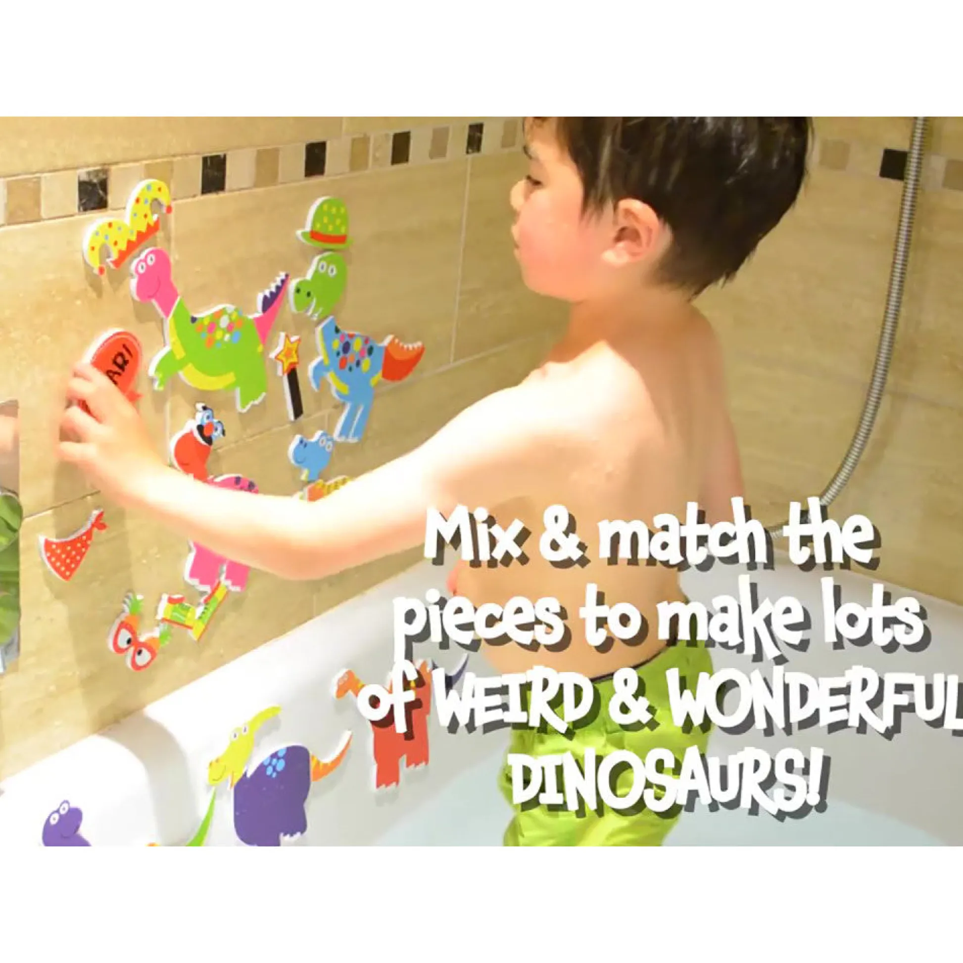 Flat River Group Buddy & Barney: Magical Mix & Match Dinosaur Bath Time Stickers* Bath Toys