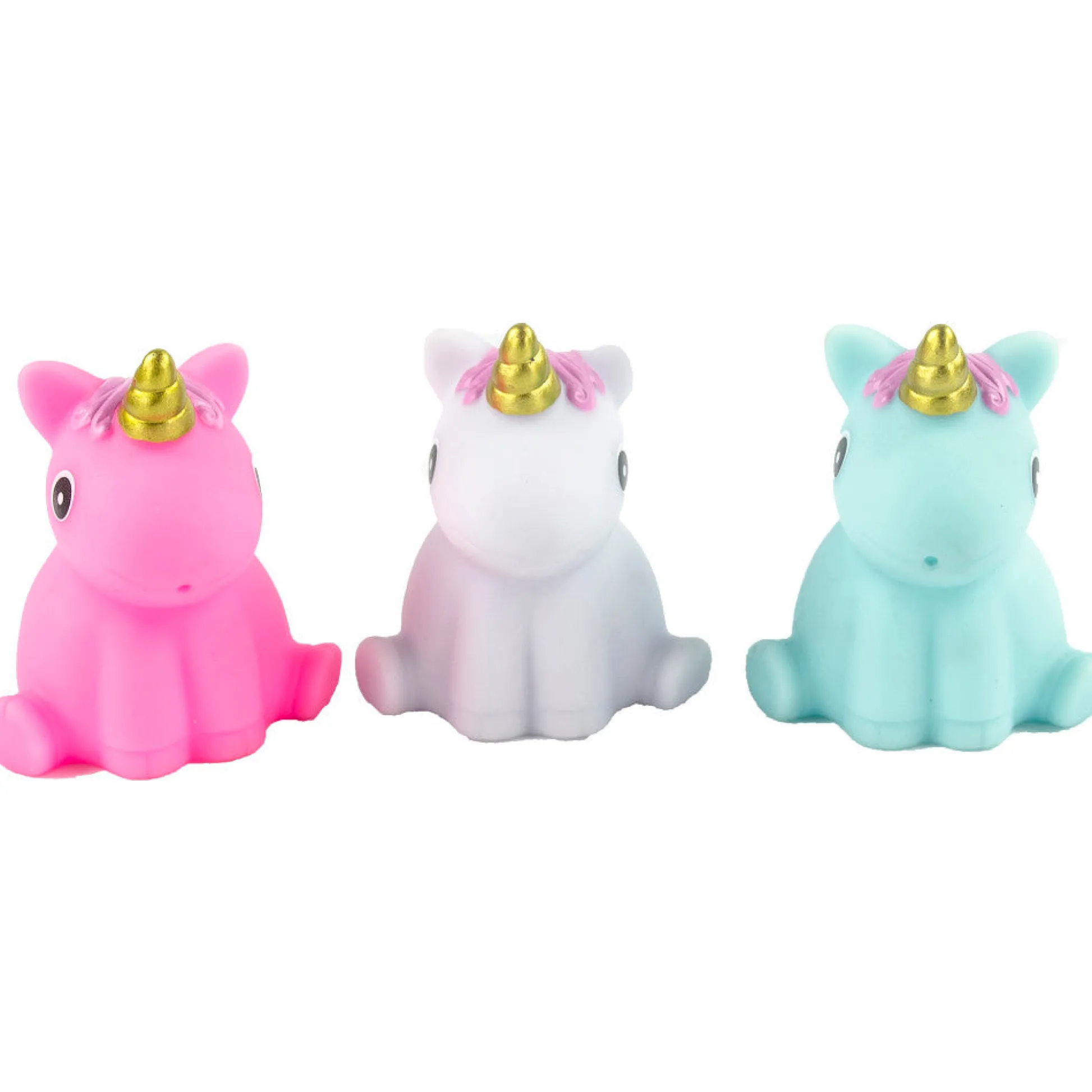 Flat River Group Buddy & Barney Unicorn Bath Time Fun - 3 Piece Light-Up Toy Set* Bath Toys