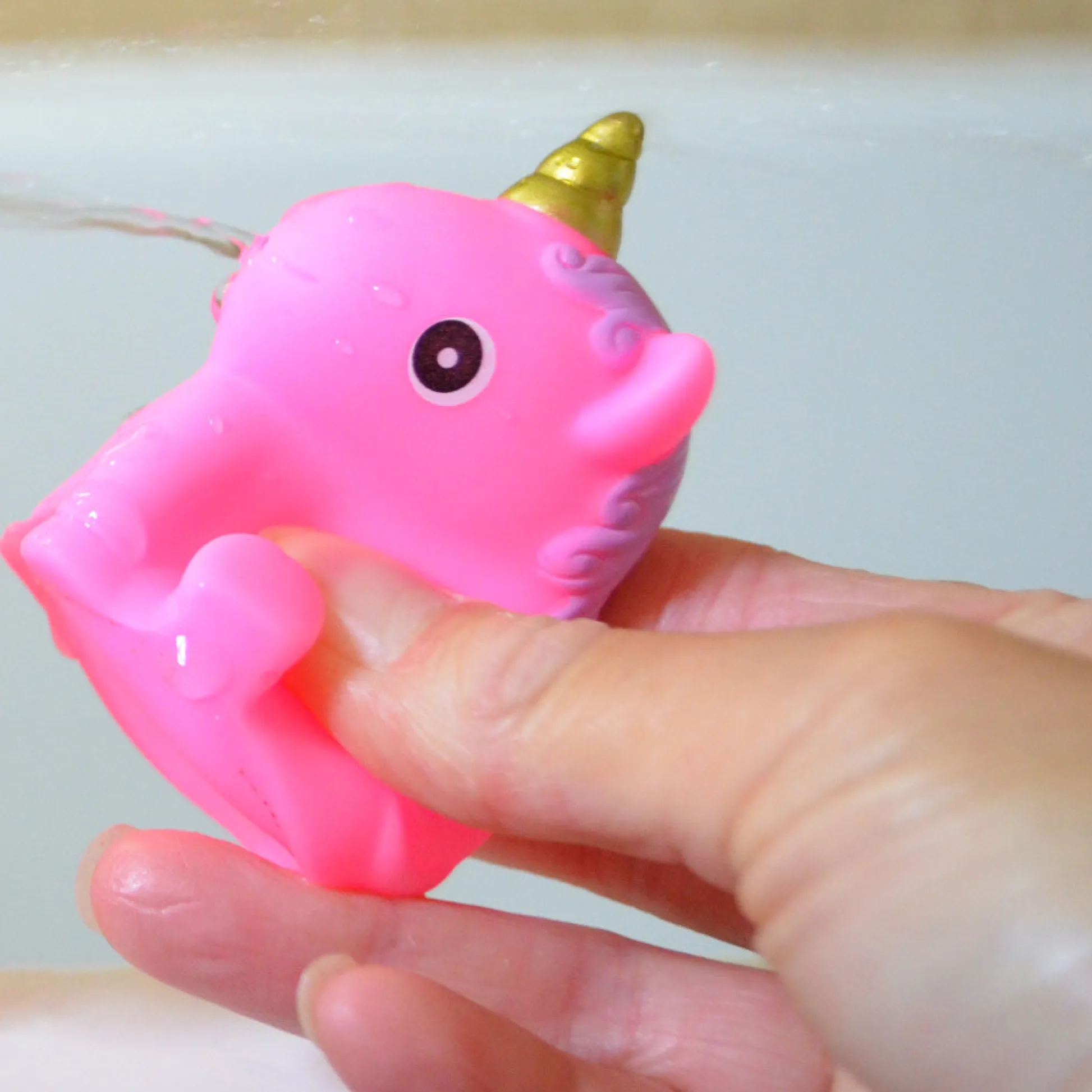 Flat River Group Buddy & Barney Unicorn Bath Time Fun - 3 Piece Light-Up Toy Set* Bath Toys