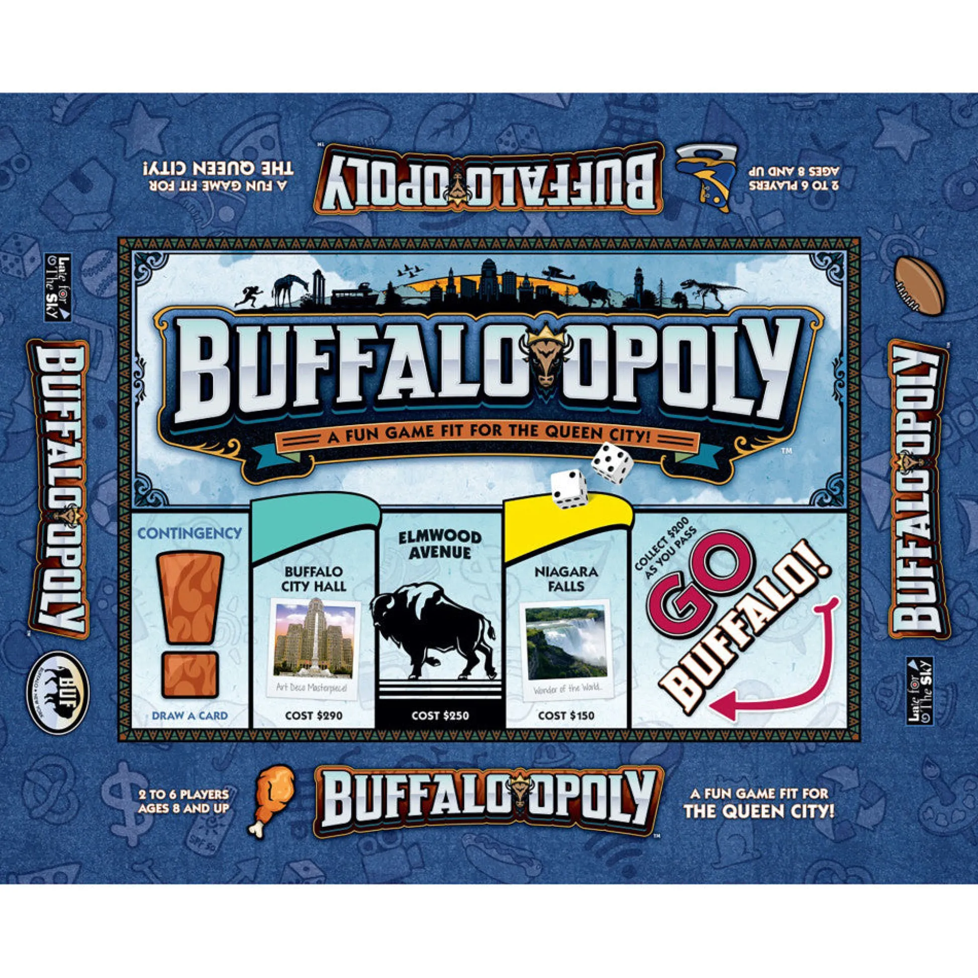 Flat River Group Buffalo-Opoly City Edition Board Game by Late For The Sky* Board Games|Role-Playing Games