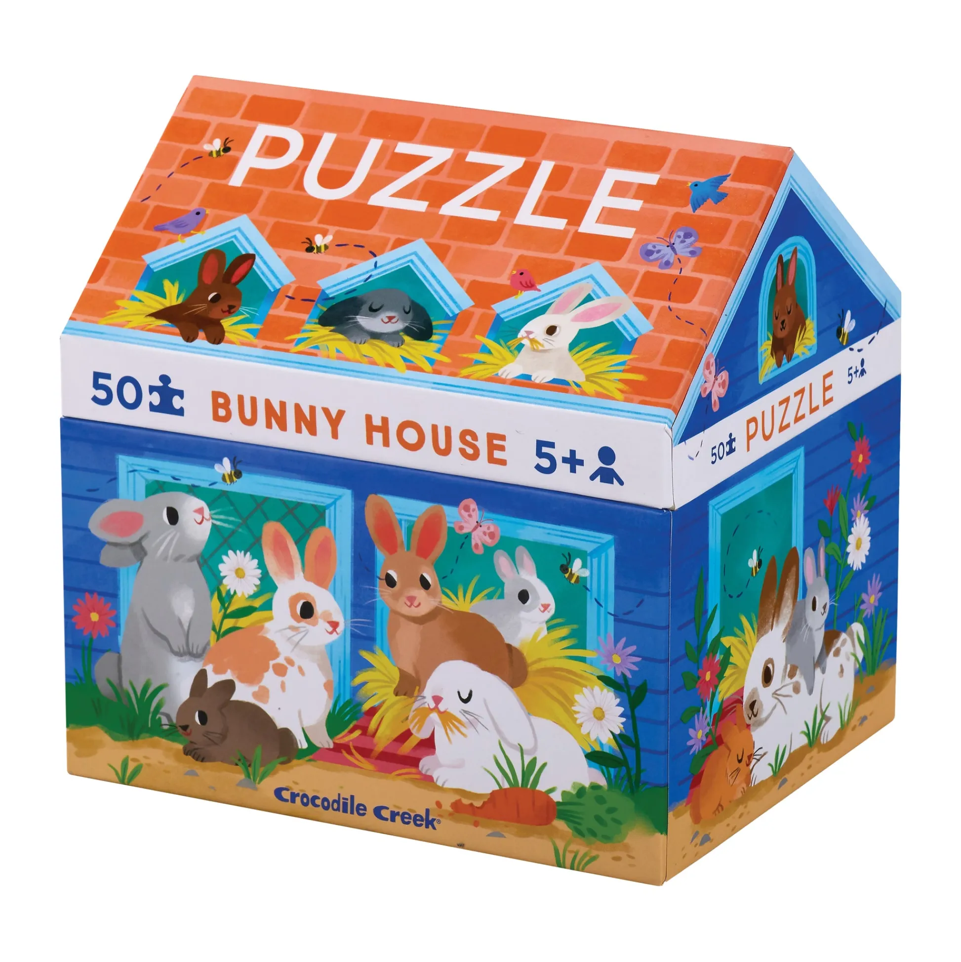 AreYouGame Bunny House Puzzle - Whimsical 50 pc Jigsaw* Puzzles