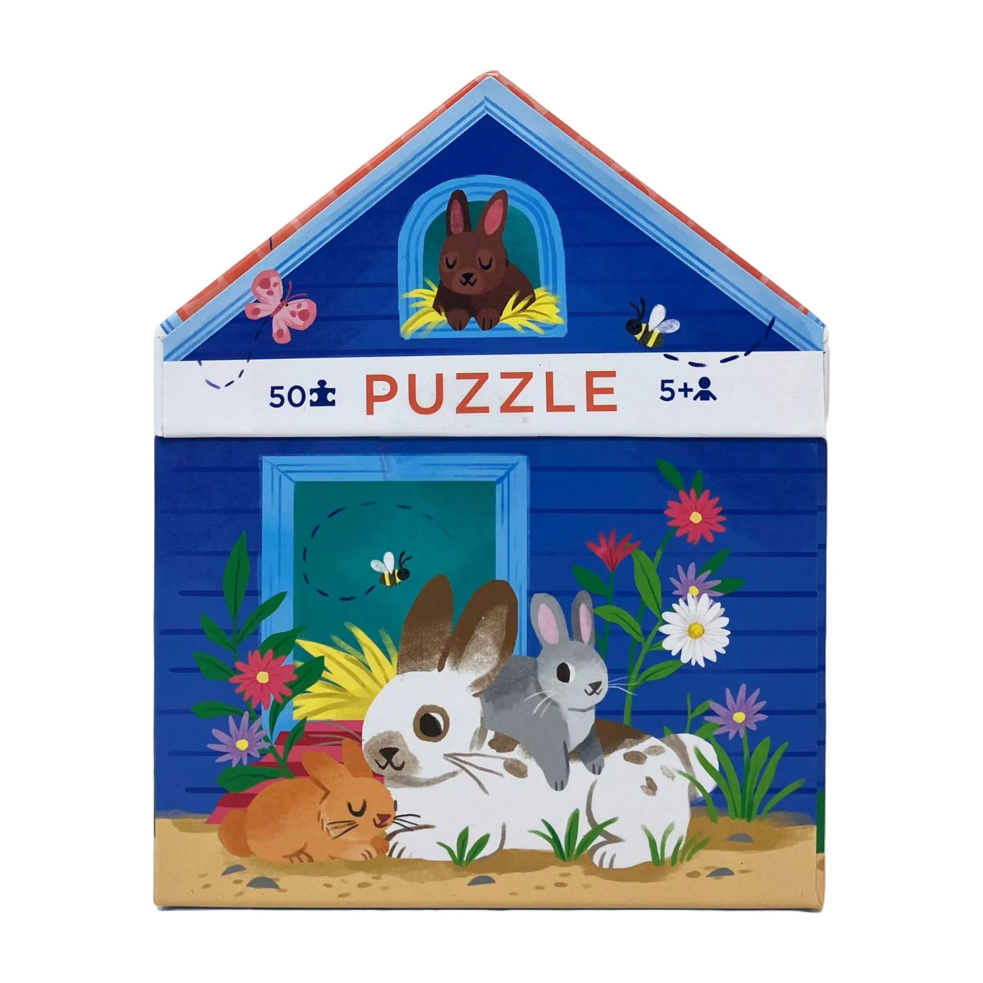 AreYouGame Bunny House Puzzle - Whimsical 50 pc Jigsaw* Puzzles