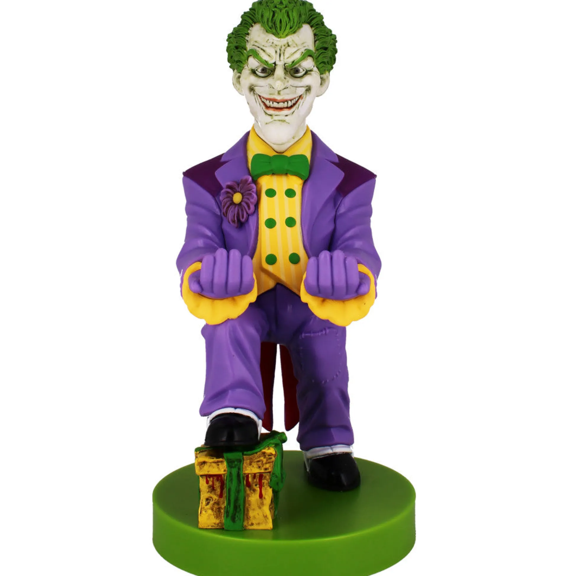 Flat River Group Cable Guys Joker Themed Controller & Phone Holder - DC Comics - Purple* Dc Comics|Action Figures