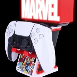 Flat River Group Cable Guys LED IKONS - Marvel Red Brick Logo - Illuminated Device Holder* Video Game Accessories|Electronics