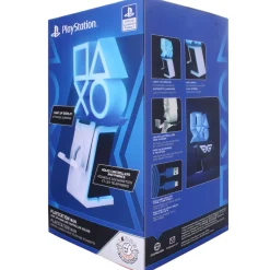 Flat River Group Cable Guys LED IKONS PlayStation Logo - White & Blue - Controller and Phone Holder* Video Game Accessories|Electronics