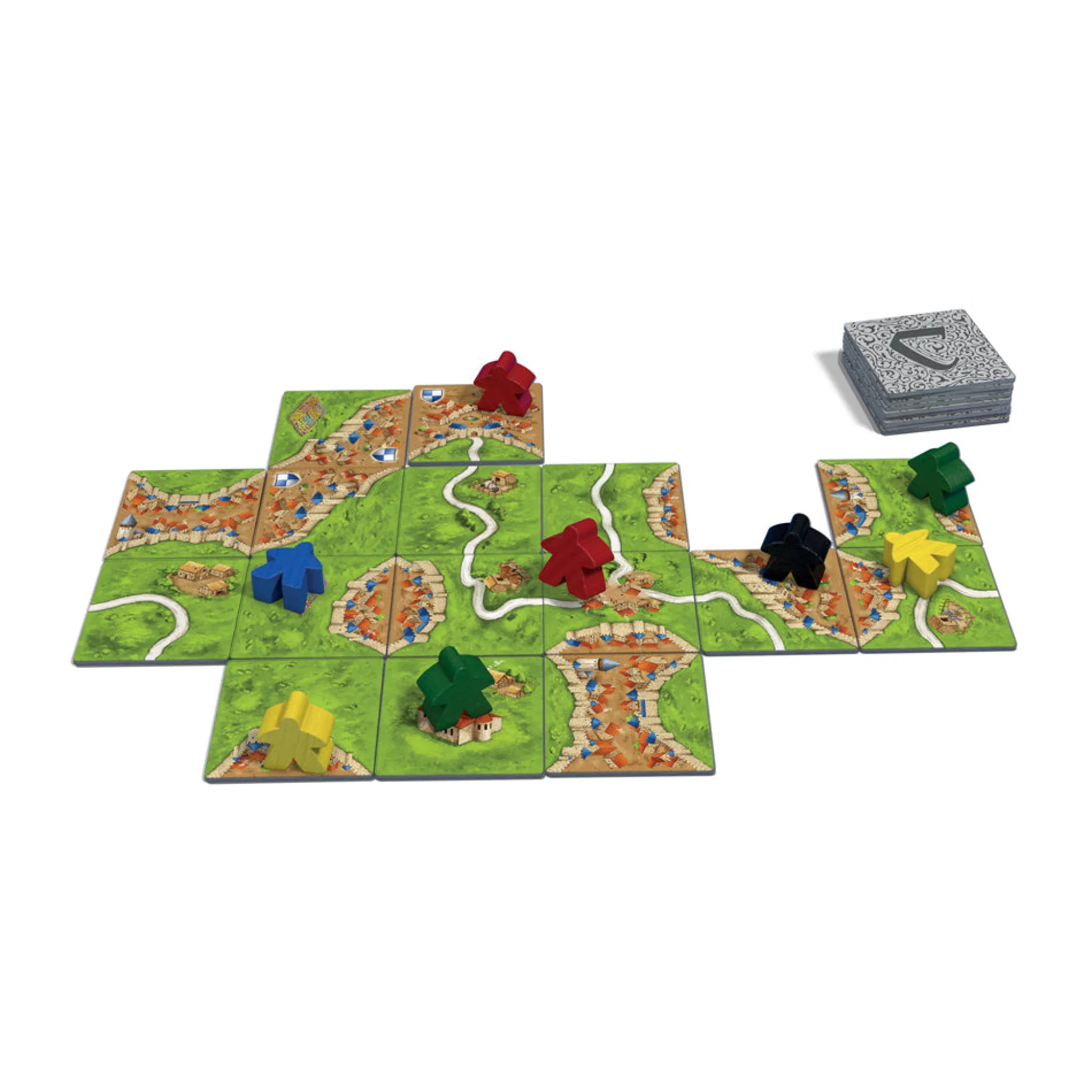 AreYouGame Carcassonne Strategy Board Game with The River and The Abbot Expansions* Board Games|Role-Playing Games