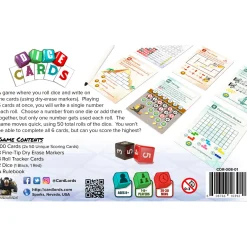 Flat River Group CardLords Dice Cards: 50 Roll & Write Mini Games, Ages 8+* Dice, Roll & Write Games