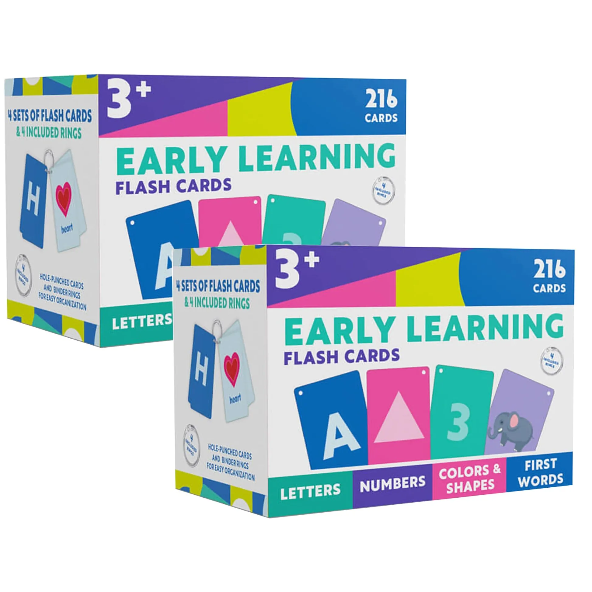 Educators Resource Carson Dellosa Early Learning Flash Cards - Education Bundle - Multicolor* Preschool Education Toys & Activities