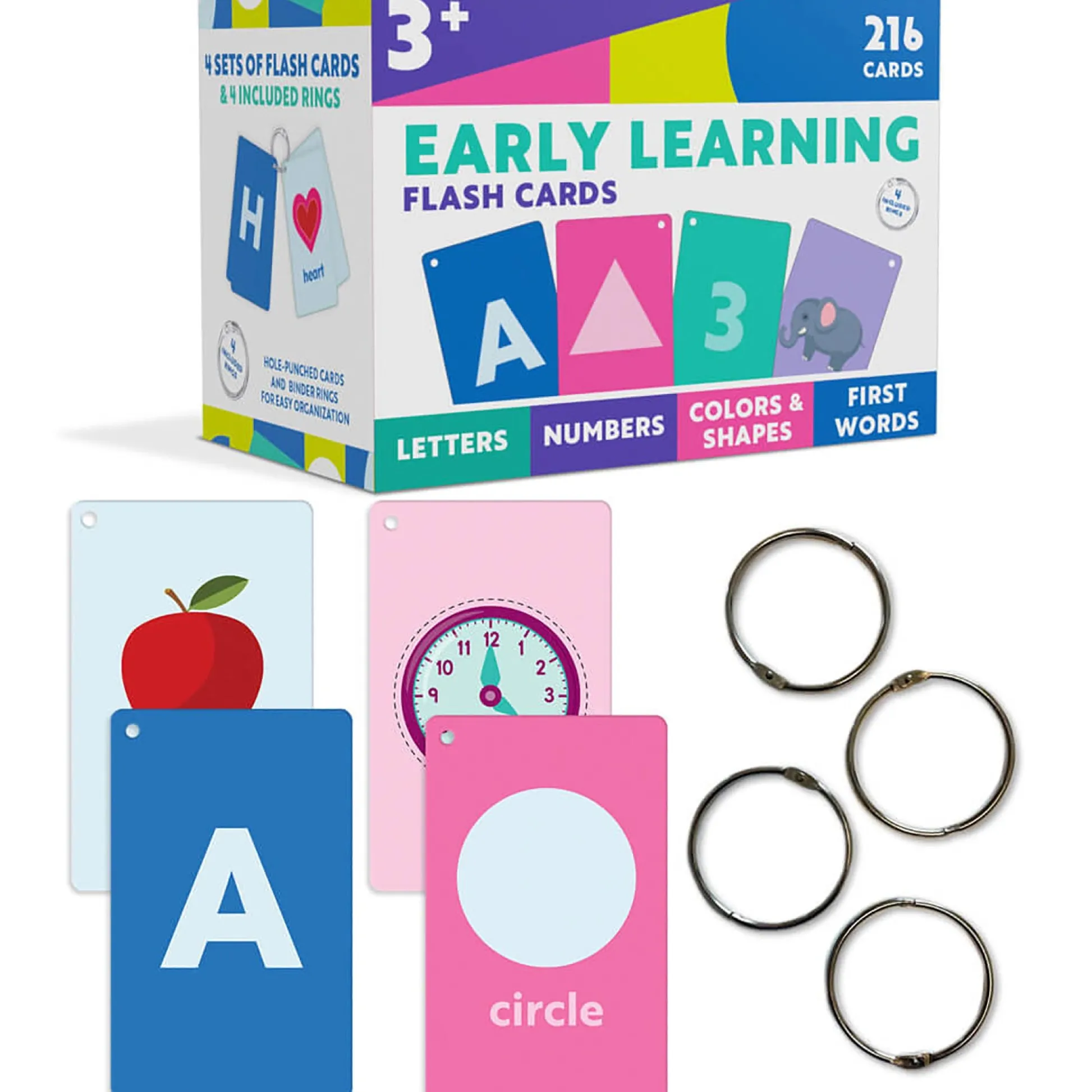 Educators Resource Carson Dellosa Early Learning Flash Cards - Education Bundle - Multicolor* Preschool Education Toys & Activities
