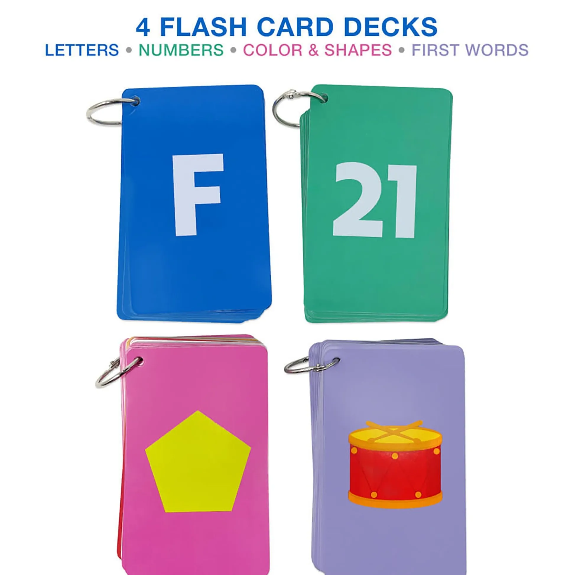 Educators Resource Carson Dellosa Early Learning Flash Cards - Education Bundle - Multicolor* Preschool Education Toys & Activities
