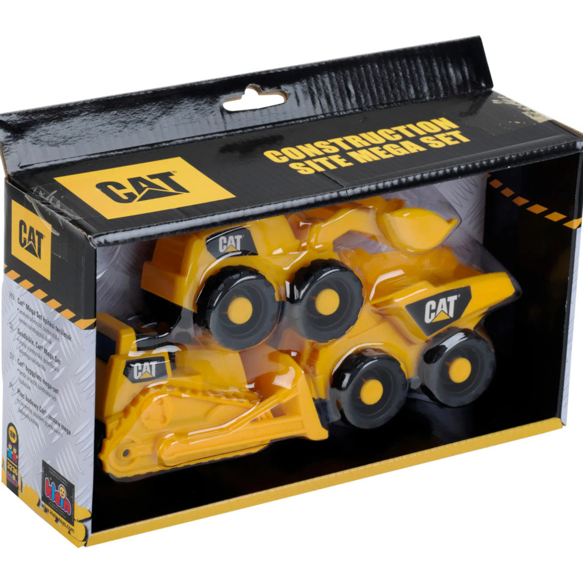 Flat River Group CAT Caterpillar 3-Piece Construction Site Mega Set* Preschool Education Toys & Activities|Preschool Vehicles