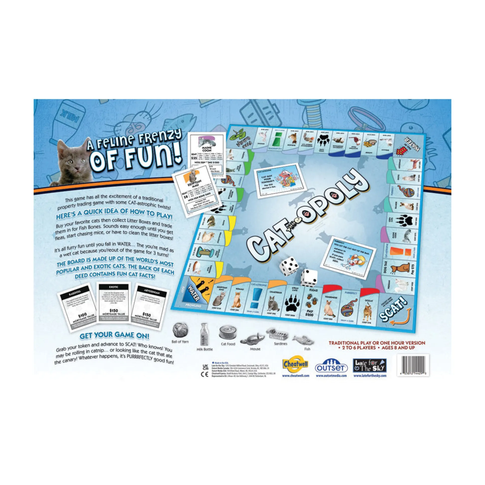 AreYouGame Cat-Opoly Exotic Cats Edition Board Game* Board Games|Role-Playing Games