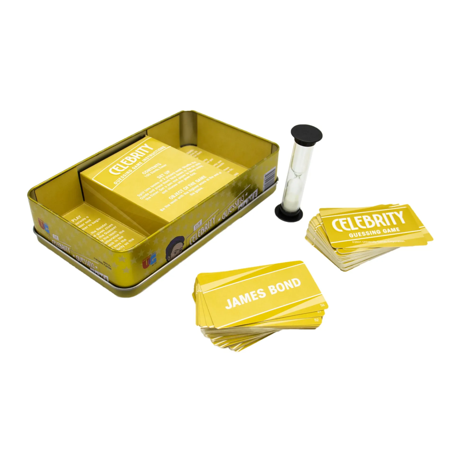 AreYouGame Celebrity Guessing Game Tin - Quick Clue Party Game* Family & Entertainments Games|Social & Emotional Skills