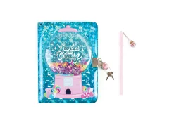 Flat River Group 3C4G Bubble Gum Glitter Locking Journal with Pen - Pink* Crafts & Activities