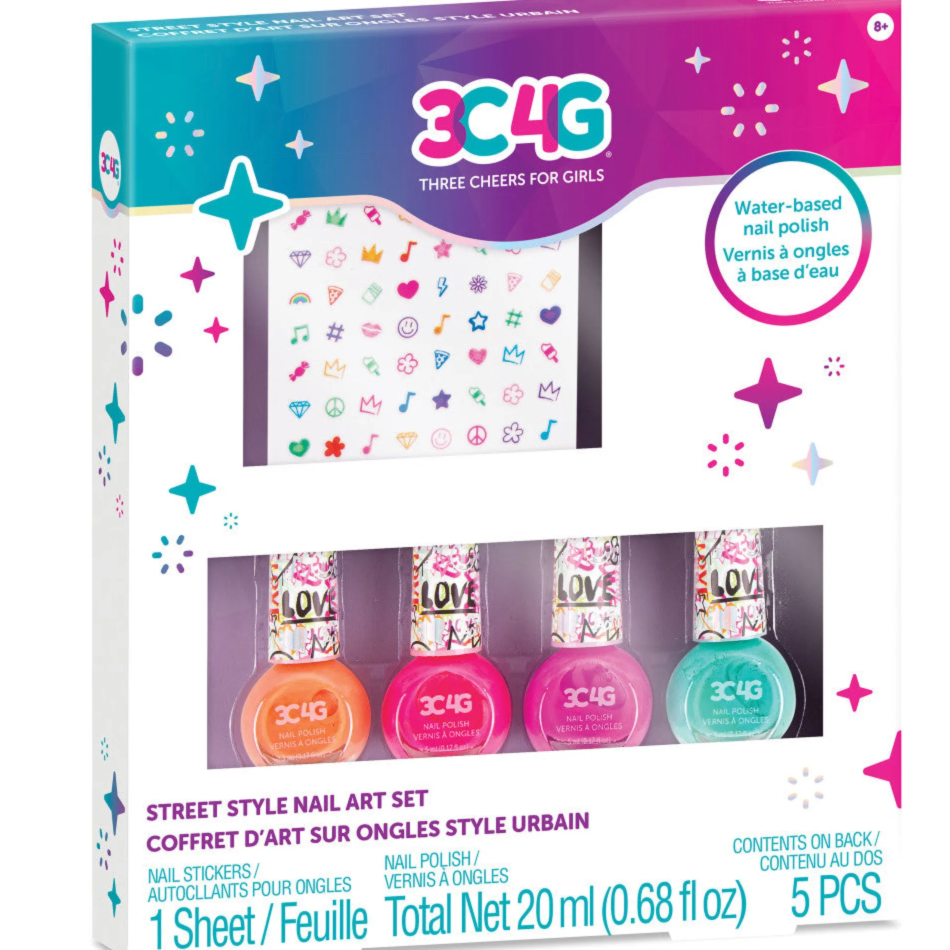 Flat River Group 3C4G Graffiti Collection Street Style Nail Art Kit* Crafts & Activities