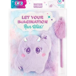 Flat River Group 3C4G Imagination Land Wild Style Plush Journal & Pen - Fuzzy Friend - 192 Pages* Stuffed Animals|Stuffed Animals & Plush Toys