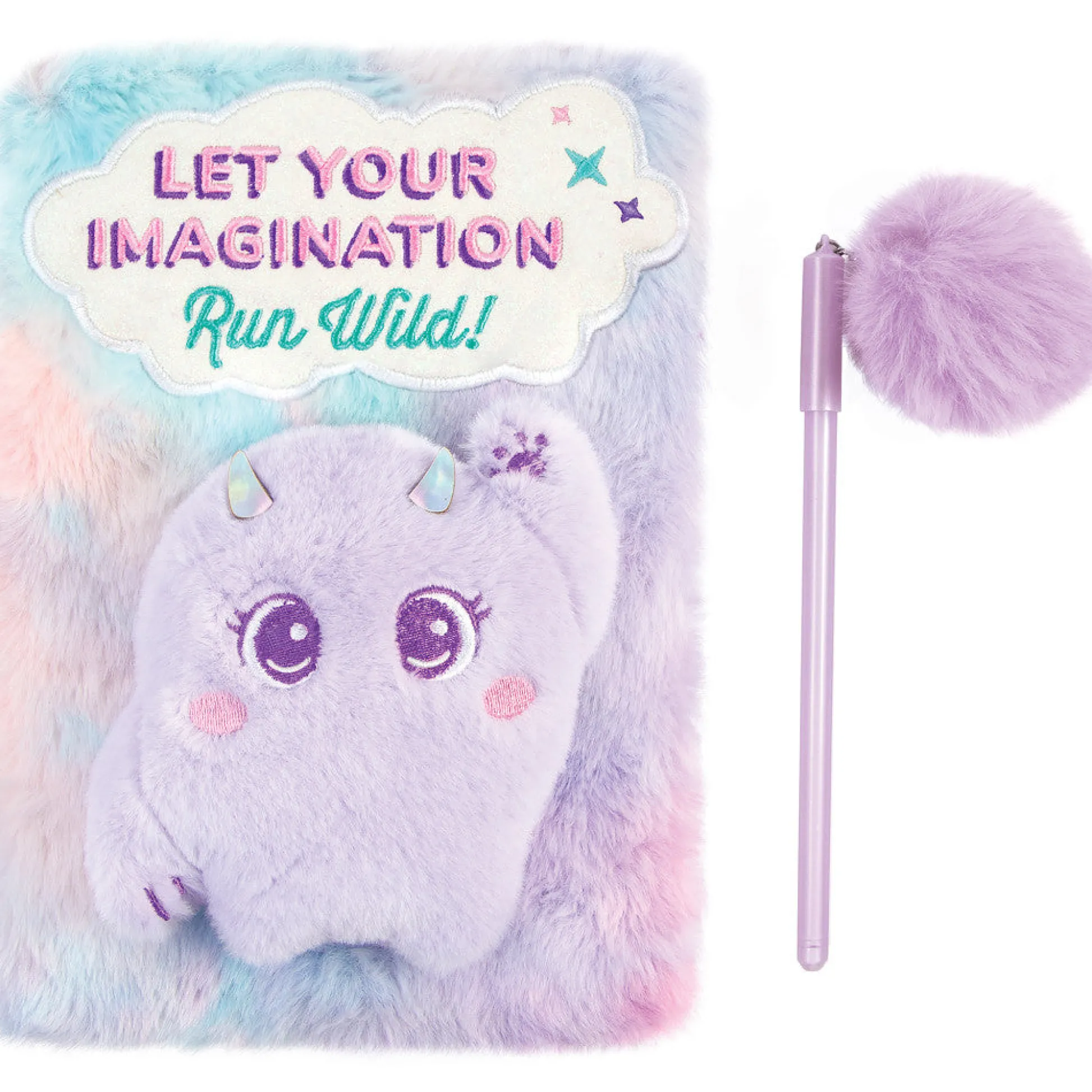 Flat River Group 3C4G Imagination Land Wild Style Plush Journal & Pen - Fuzzy Friend - 192 Pages* Stuffed Animals|Stuffed Animals & Plush Toys