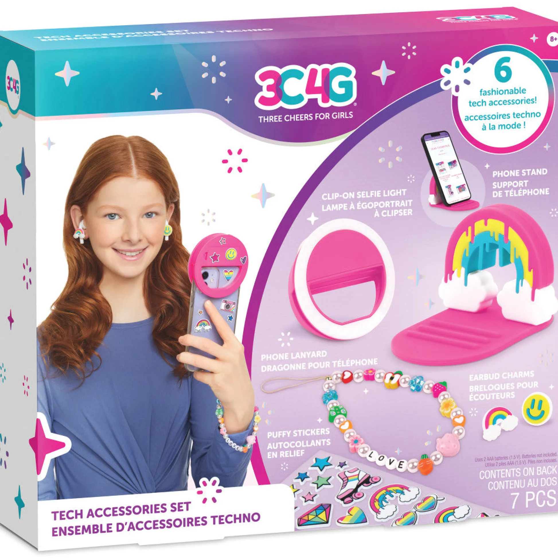 Flat River Group 3C4G Tech Accessories Set - Trendy Tween Phone Customization Kit* Electronics