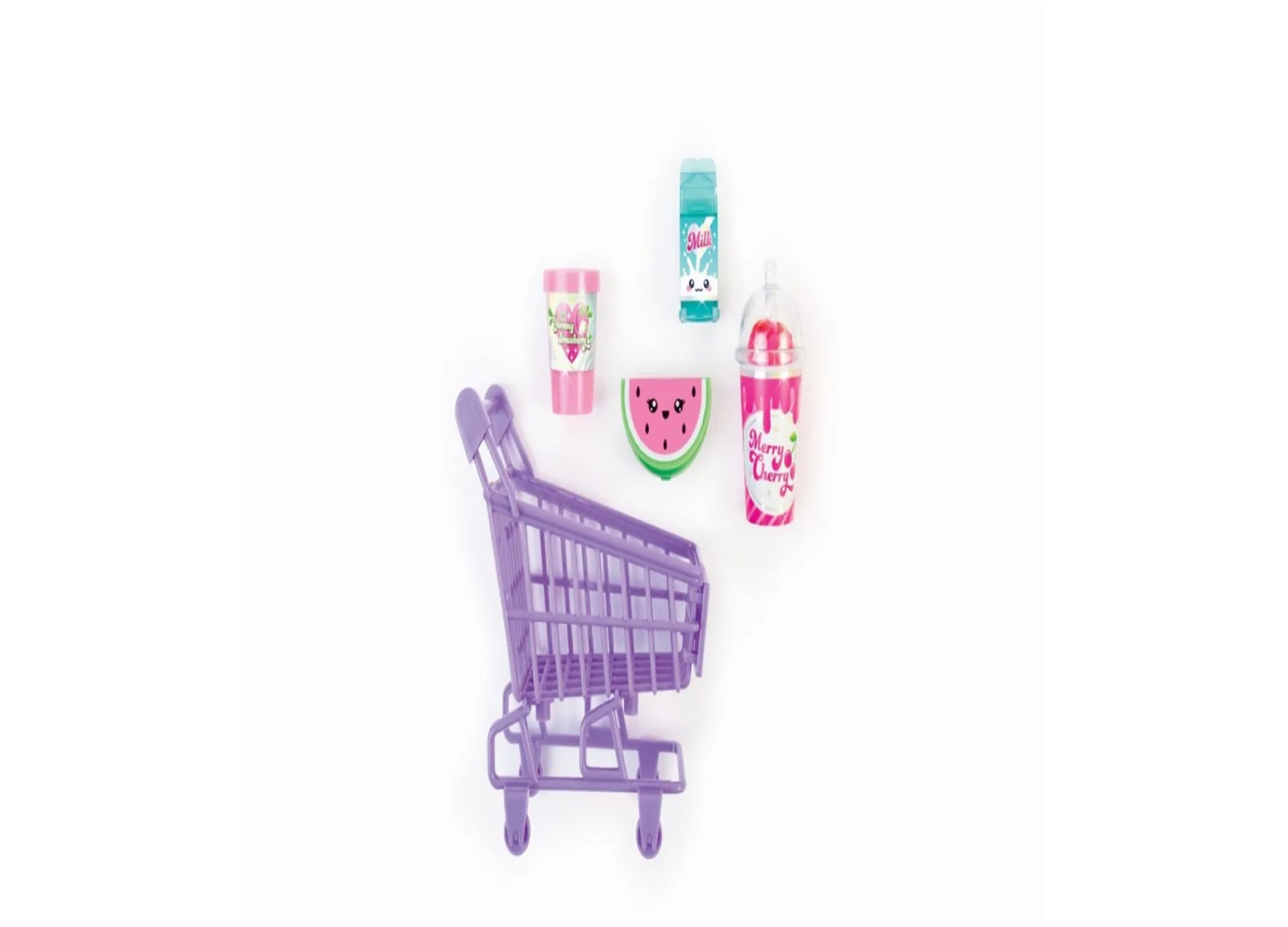 Flat River Group 3C4G Tiny Treats Trolley Scented Lip Gloss Set for Girls Ages 8+* Kitchens & Play Food|Dress Up