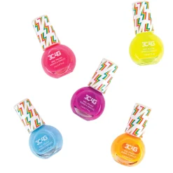 Flat River Group 3C4G Vibrant Neon Nail Polish Set - Kids' Manicure Kit* Drawing, Color & Painting