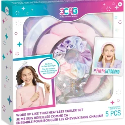 Flat River Group 3C4G: Woke Up Like This! Trendy Heatless Curler Set for Kids - 5pc* Dress Up & Accessories|Dress Up