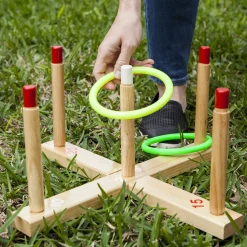 Educators Resource Champion Sports Classic Wooden Ring Toss Game Set* Activities & Games
