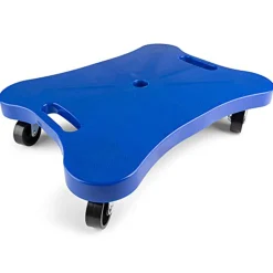 Educators Resource Champion Sports Contoured Plastic Scooter with Handles, Royal Blue* Ride-Ons