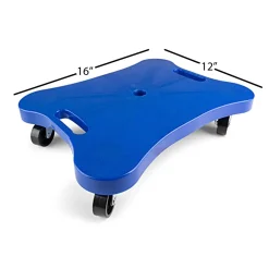 Educators Resource Champion Sports Contoured Plastic Scooter with Handles, Royal Blue* Ride-Ons