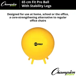 Educators Resource Champion Sports FitPro Ball with Stability Legs, 65cm - Stability & Strength Trainer* Toy Sports