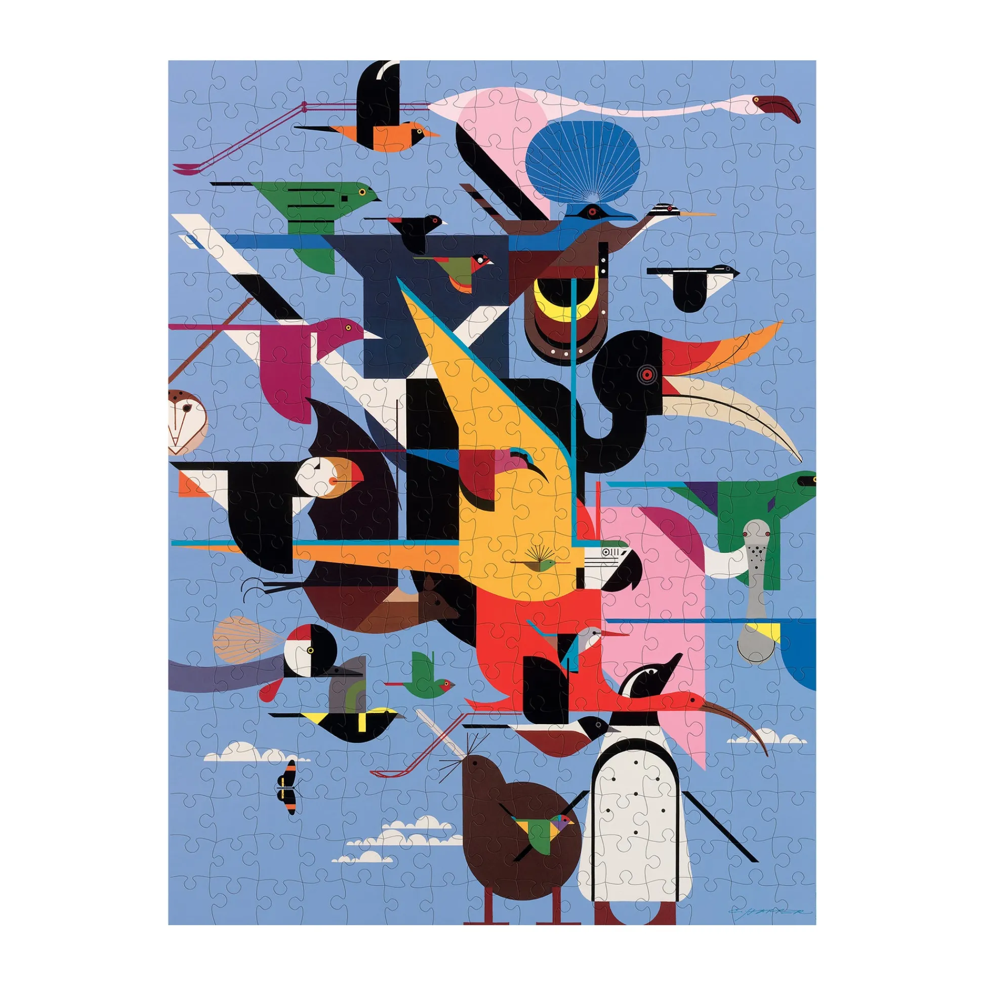 AreYouGame Charley Harper Wings of the World Jigsaw Puzzle - 300 pc* Puzzles