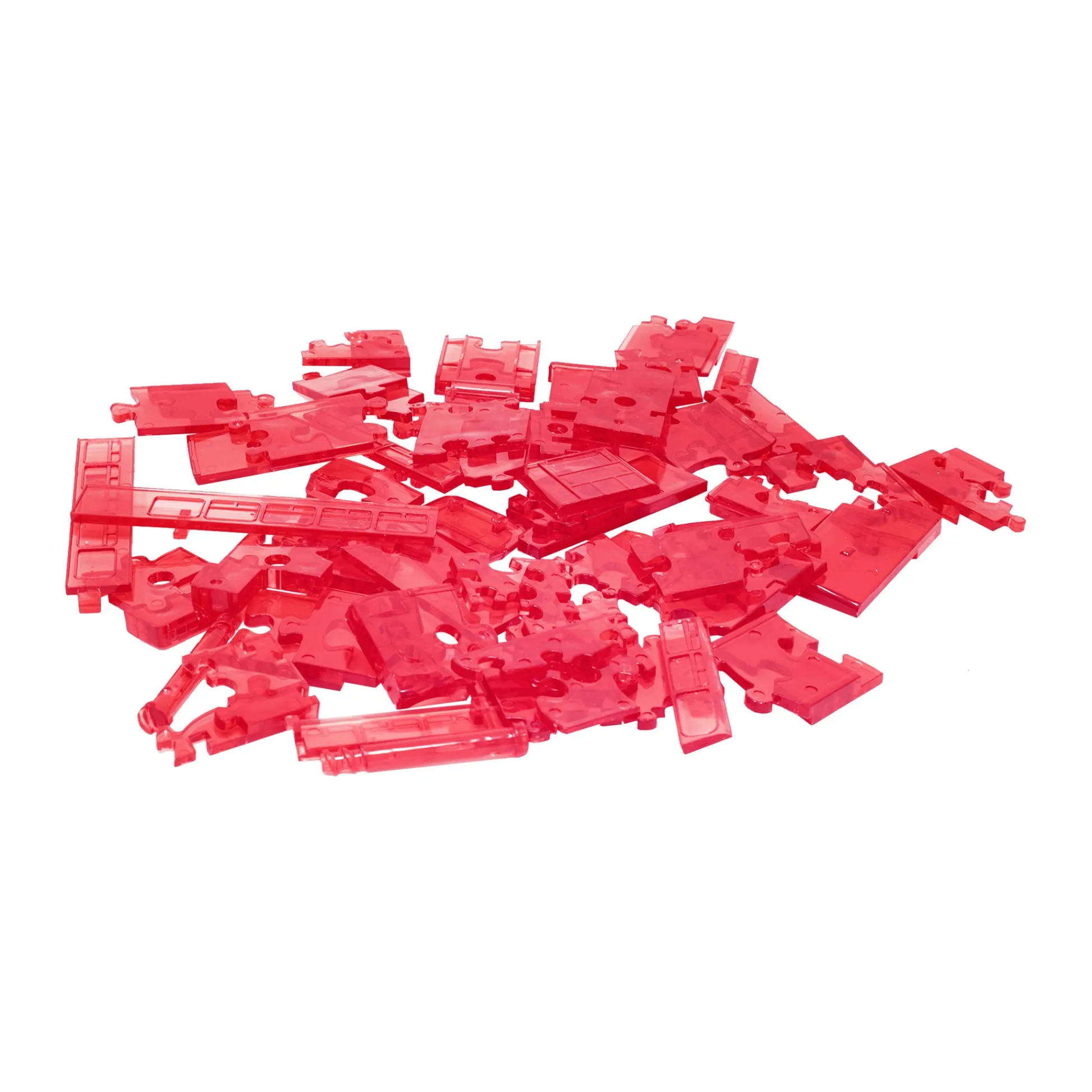 AreYouGame Charming London Bus 3D Crystal Puzzle - Radiant Red, 53 Pieces* Puzzles
