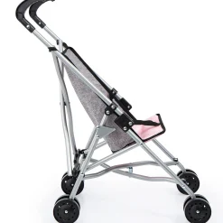 Flat River Group Chic Grey Doll Umbrella Stroller for 18-inch Dolls* Stuffed Animals & Plush Toys
