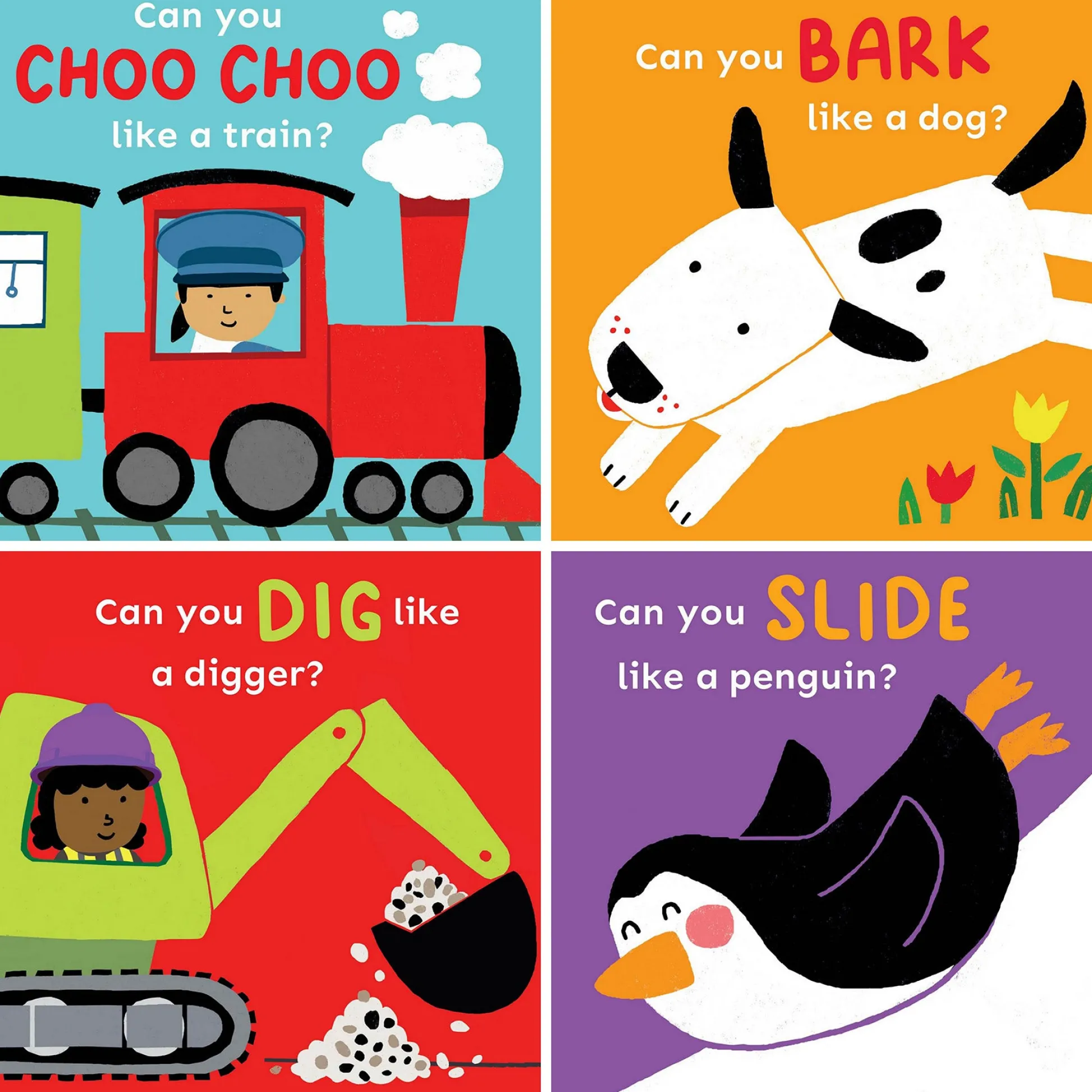 Educators Resource Child’s Play Books Copy Cats, 4-Board Book Set*Kids Kids Books|Boxed Book Sets