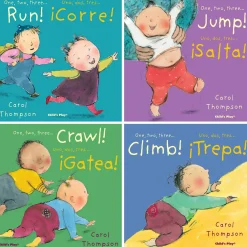 Educators Resource Child's Play Books Little Movers Bilingual Board Book Set, 4 Pieces*Kids Kids Books|Boxed Book Sets