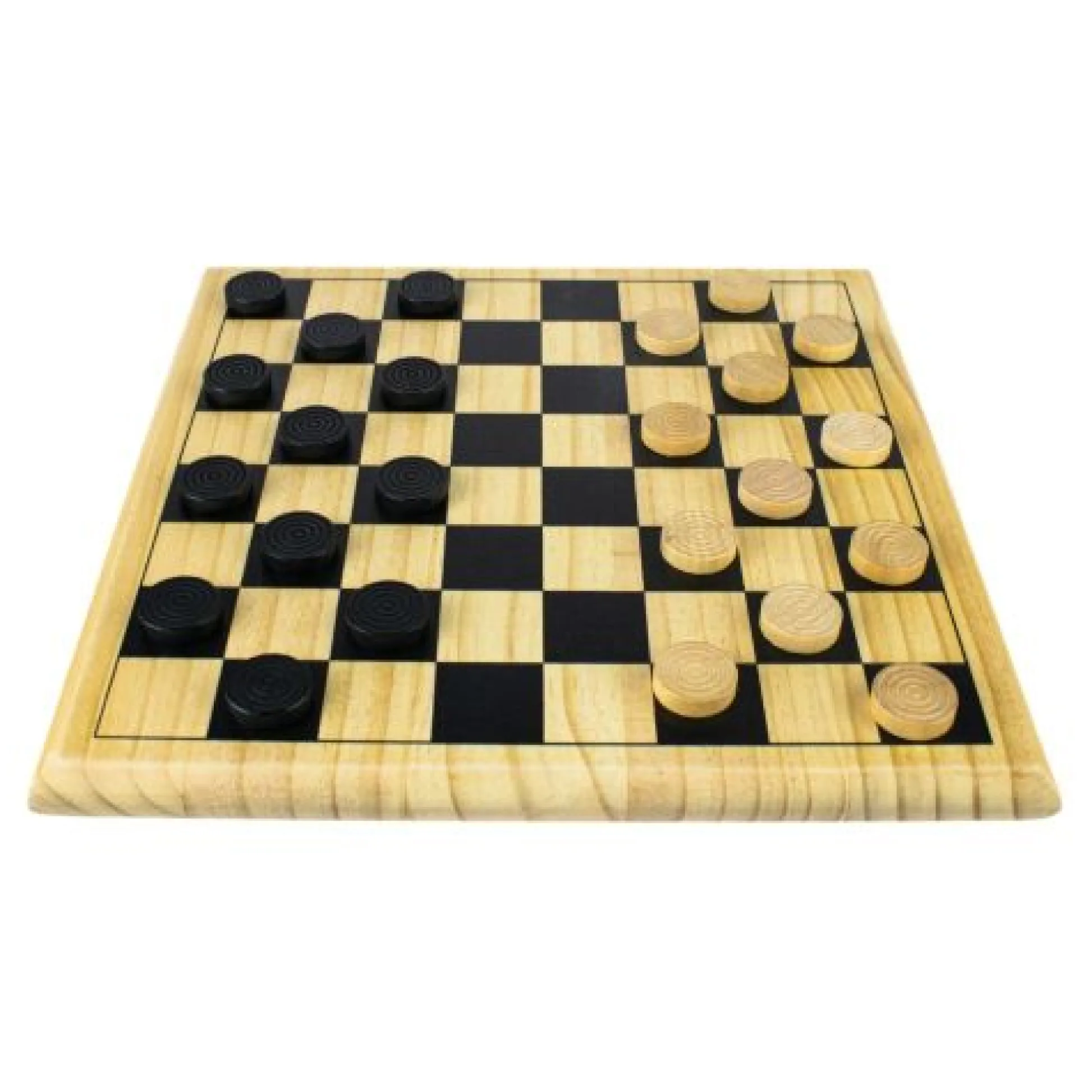 Calendar Holdings, LLC Classic Checkers Natural Wood Board Game* Role-Playing Games|Board Games