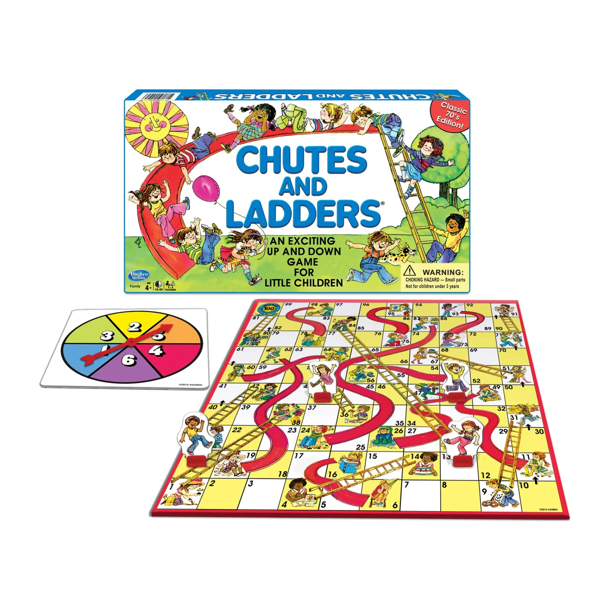 AreYouGame Classic Chutes and Ladders Retro 1978 Edition Board Game* Role-Playing Games|Board Games