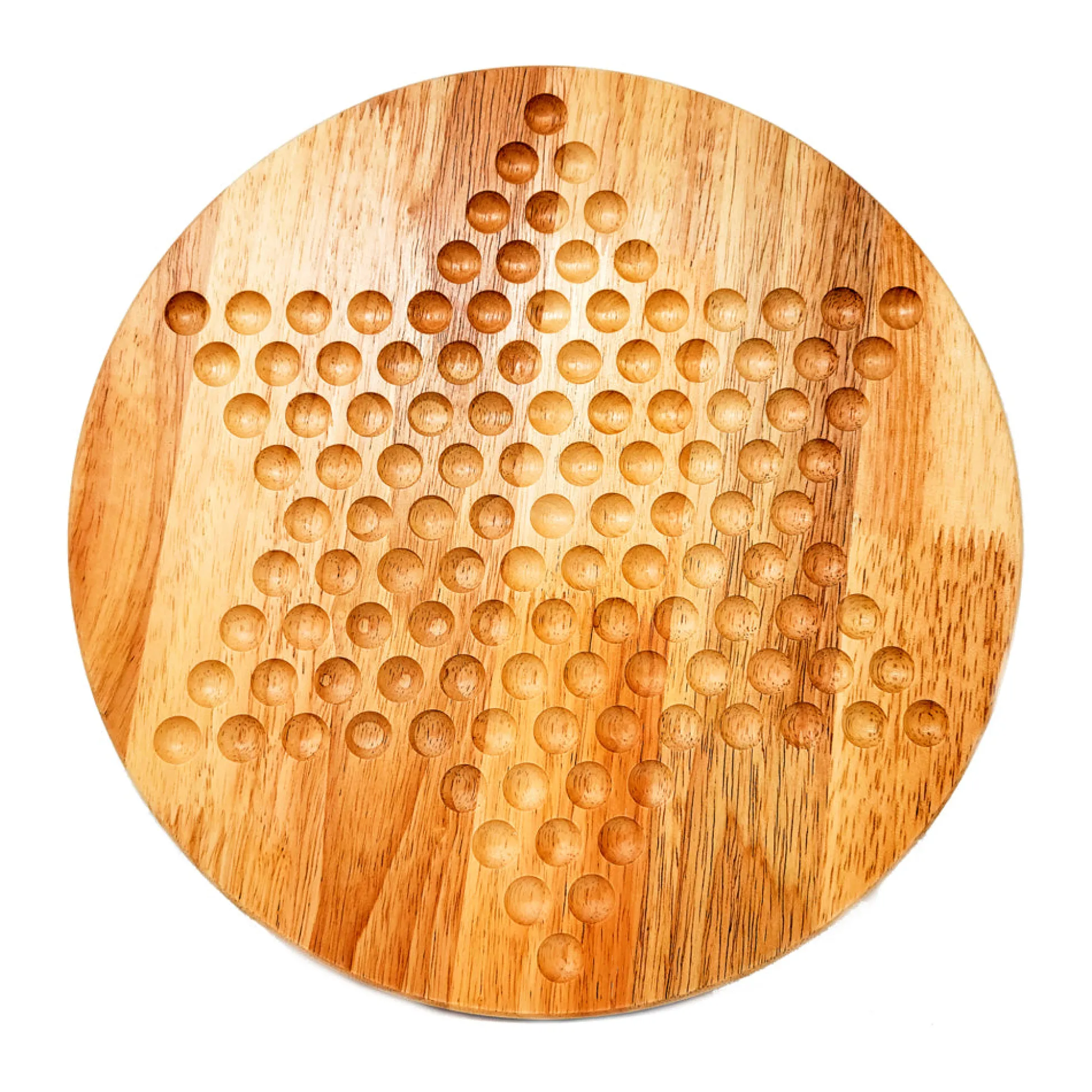 AreYouGame Classic Game Collection 12-Inch Wooden Chinese Checkers Set with Marbles* Board Games|Role-Playing Games
