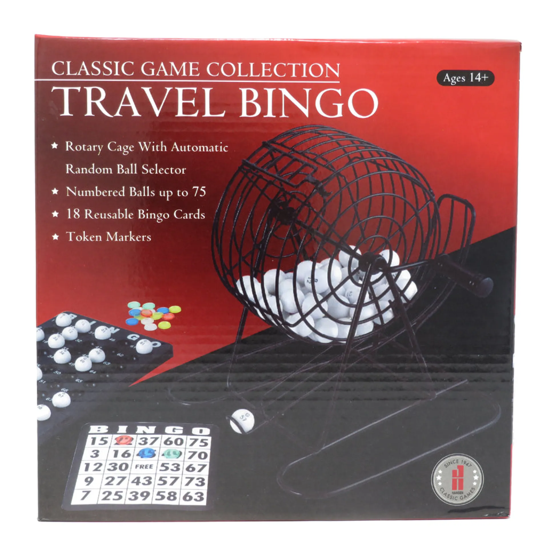 AreYouGame Classic Game Collection Portable Travel Bingo Set* Classic Games
