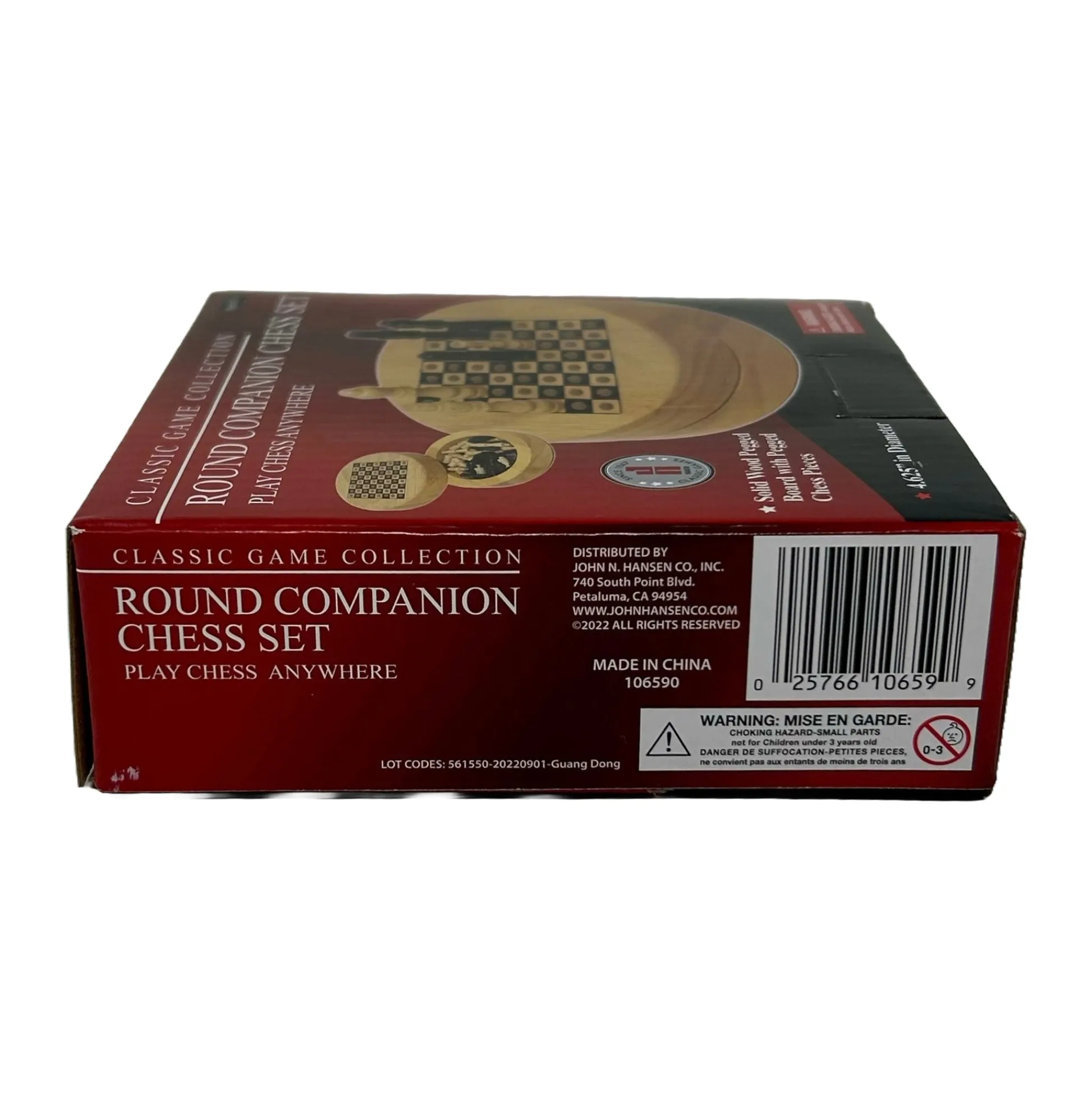 AreYouGame Classic Game Companion Round Chess Set - Portable Travel Edition* Classic Games