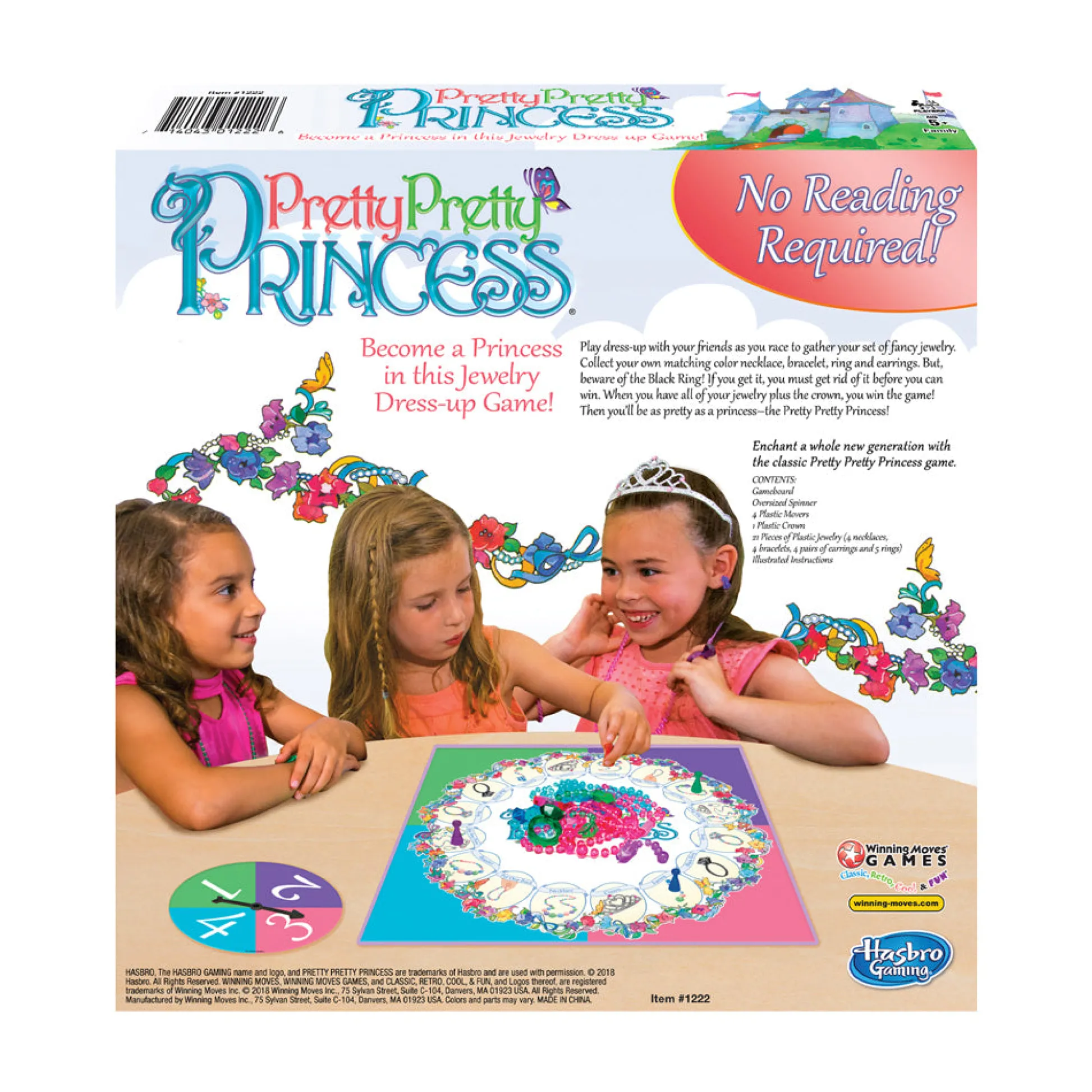 AreYouGame Classic Pretty Pretty Princess Jewelry Dress-Up Board Game* Social & Emotional Skills|Role-Playing Games