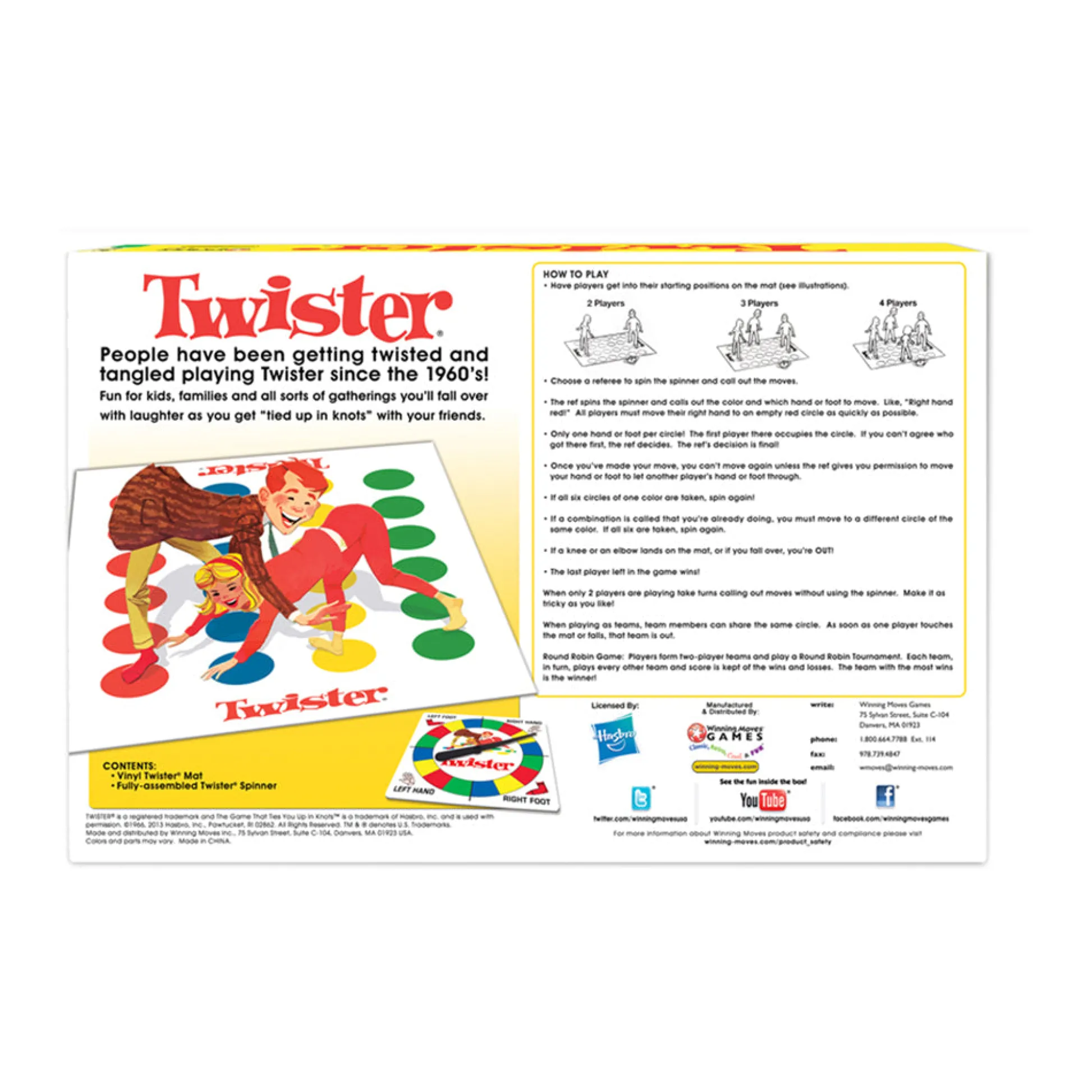 AreYouGame Classic Twister Family Party Game by Winning Moves* Family & Entertainments Games