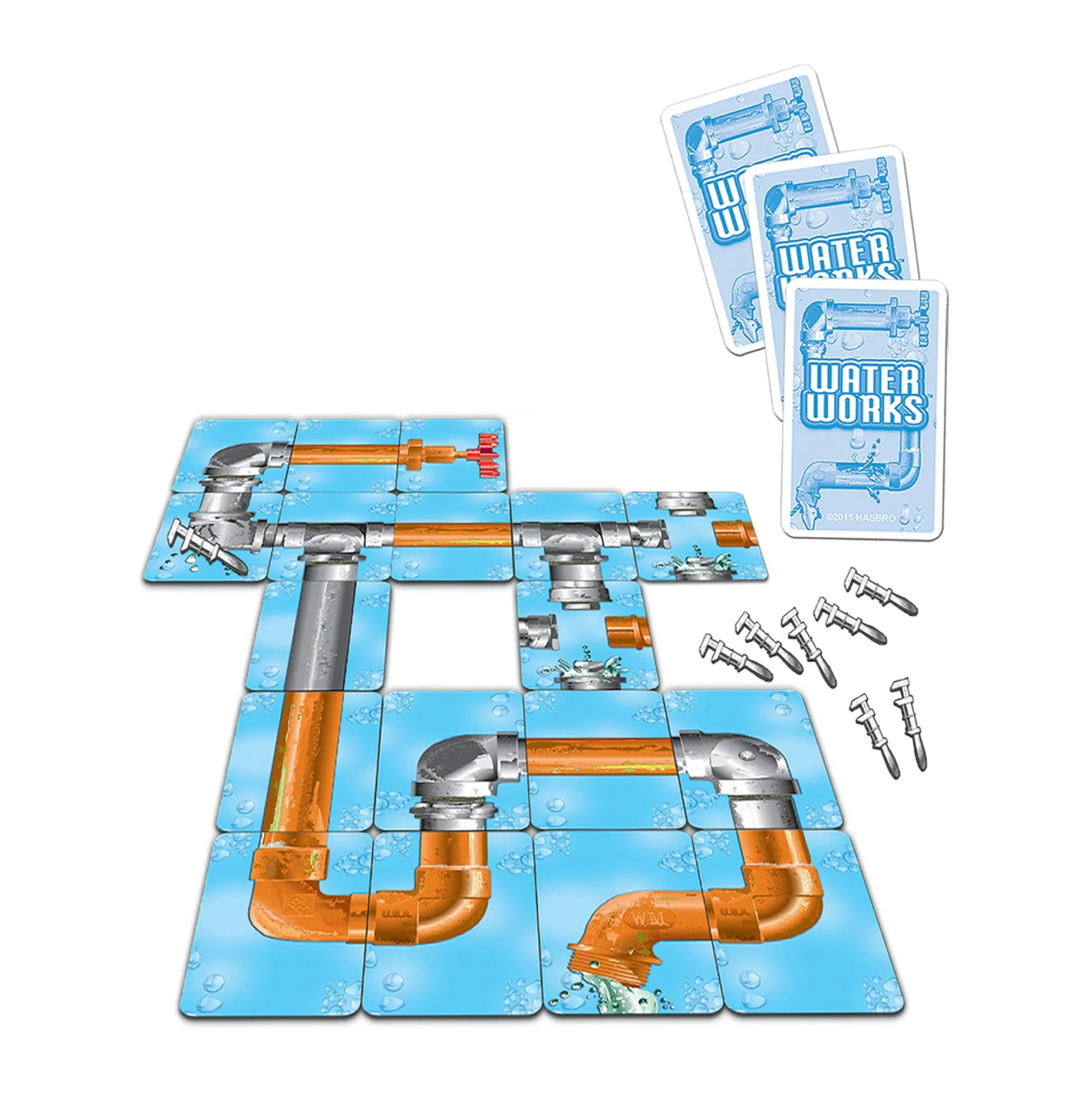 AreYouGame Classic Waterworks: The Ultimate Leaky Pipe Card Game* Card Games