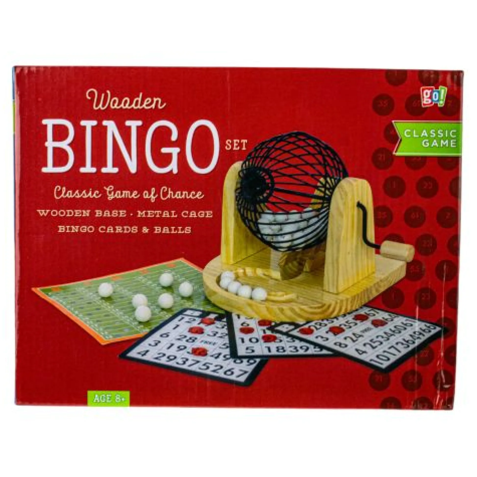Calendar Holdings, LLC Classic Wooden Bingo Set with Colorful Accessories* Social & Emotional Skills|Classic Games