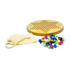 AreYouGame Classic Wooden Chinese Checkers Board Game with Glass Marbles* Role-Playing Games|Board Games