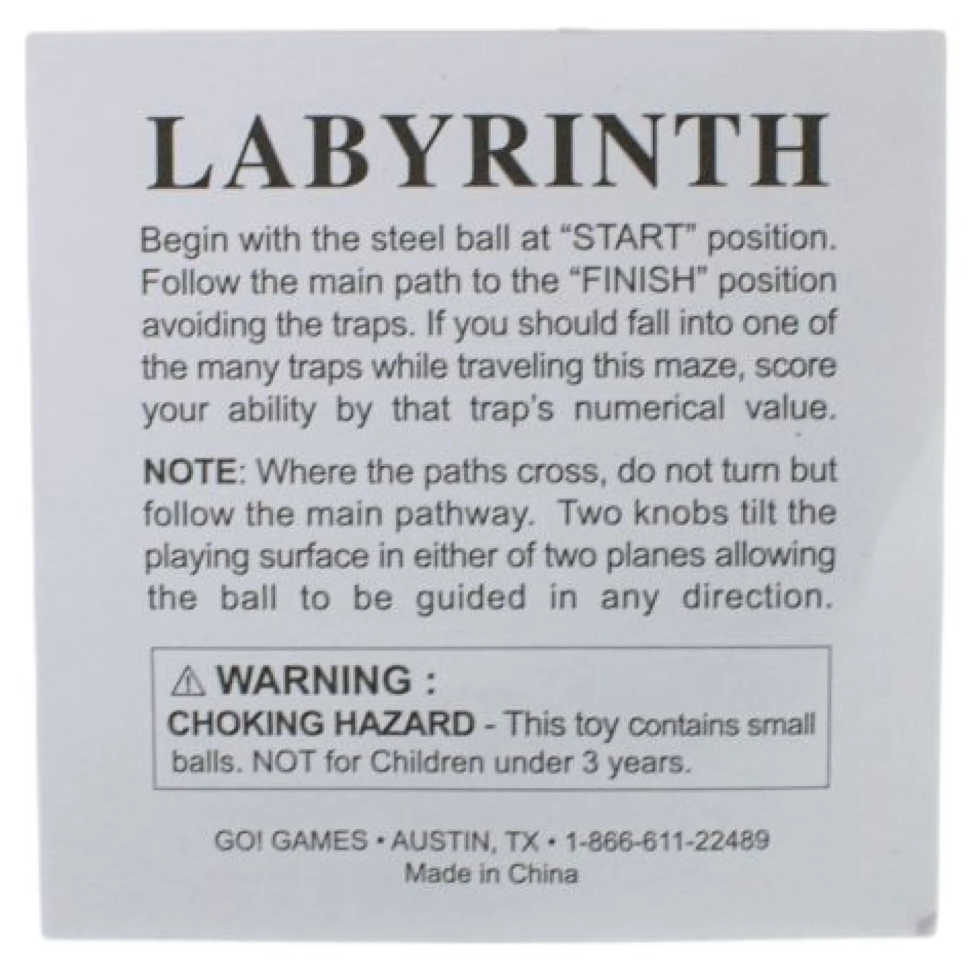 Calendar Holdings, LLC Classic Wooden Labyrinth Maze Skill Game* Role-Playing Games|Board Games