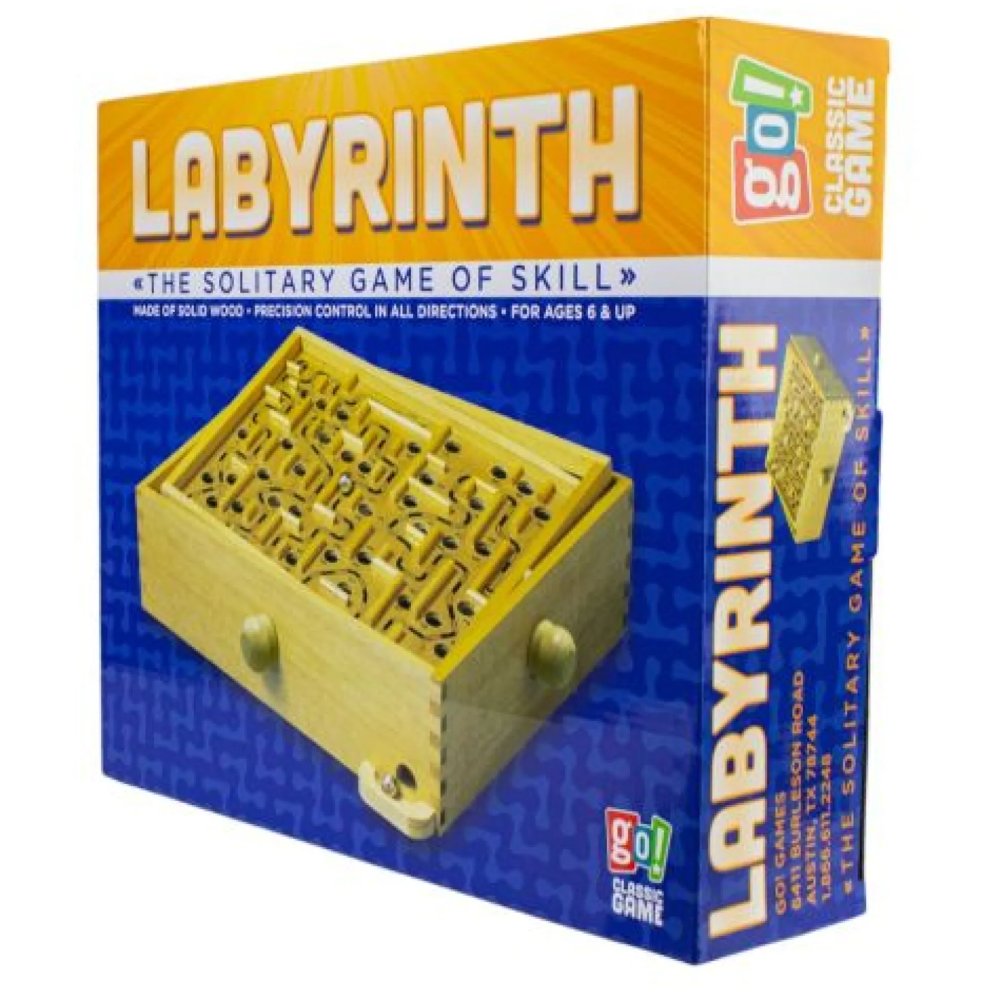 Calendar Holdings, LLC Classic Wooden Labyrinth Maze Skill Game* Role-Playing Games|Board Games