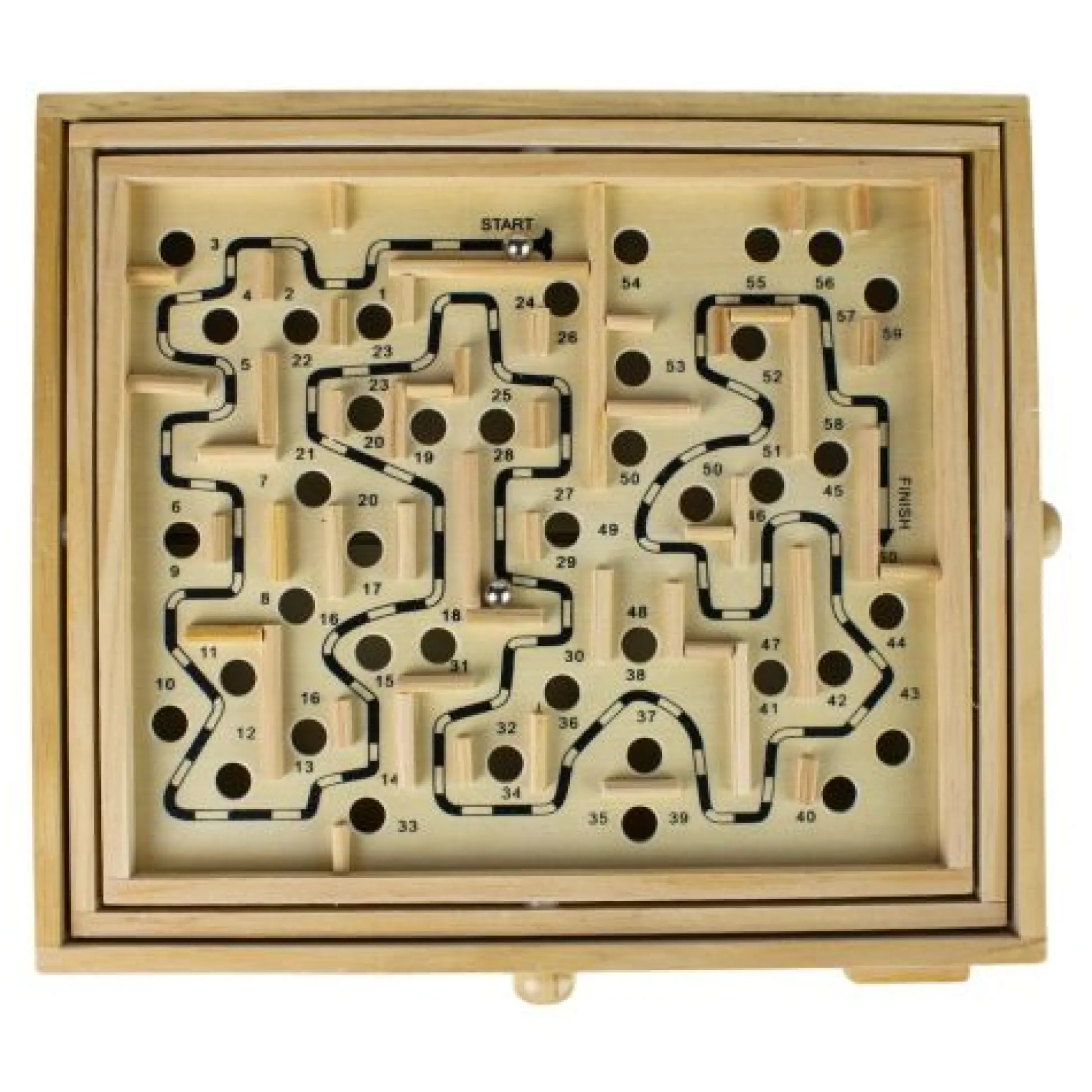 Calendar Holdings, LLC Classic Wooden Labyrinth Maze Skill Game* Role-Playing Games|Board Games