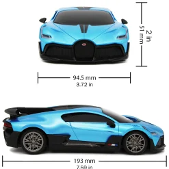 Flat River Group CMJ RC Cars Bugatti Divo Remote Control Vehicle - Blue - 1:24 Scale - 2.4GHz* Rc Cars & Flight