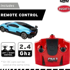 Flat River Group CMJ RC Cars Bugatti Divo Remote Control Vehicle - Blue - 1:24 Scale - 2.4GHz* Rc Cars & Flight